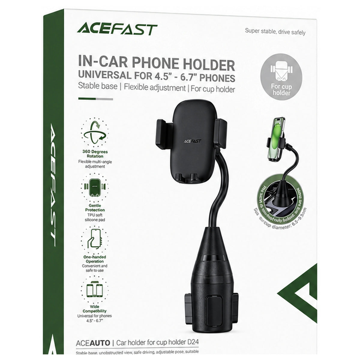 ACEFAST D24 Car Holder for Cup Holder