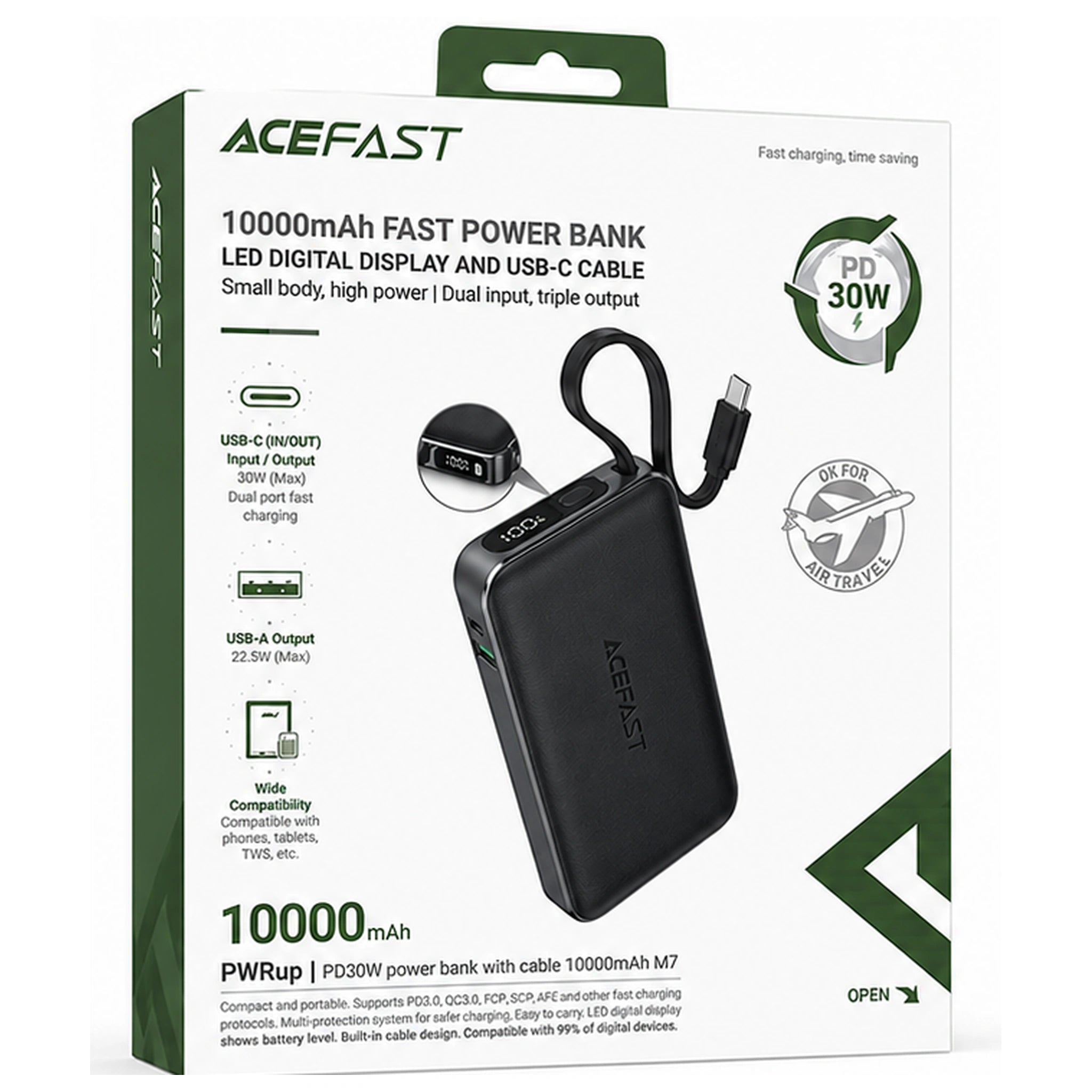 ACEFAST M7 10000mAh PD30W Power Bank