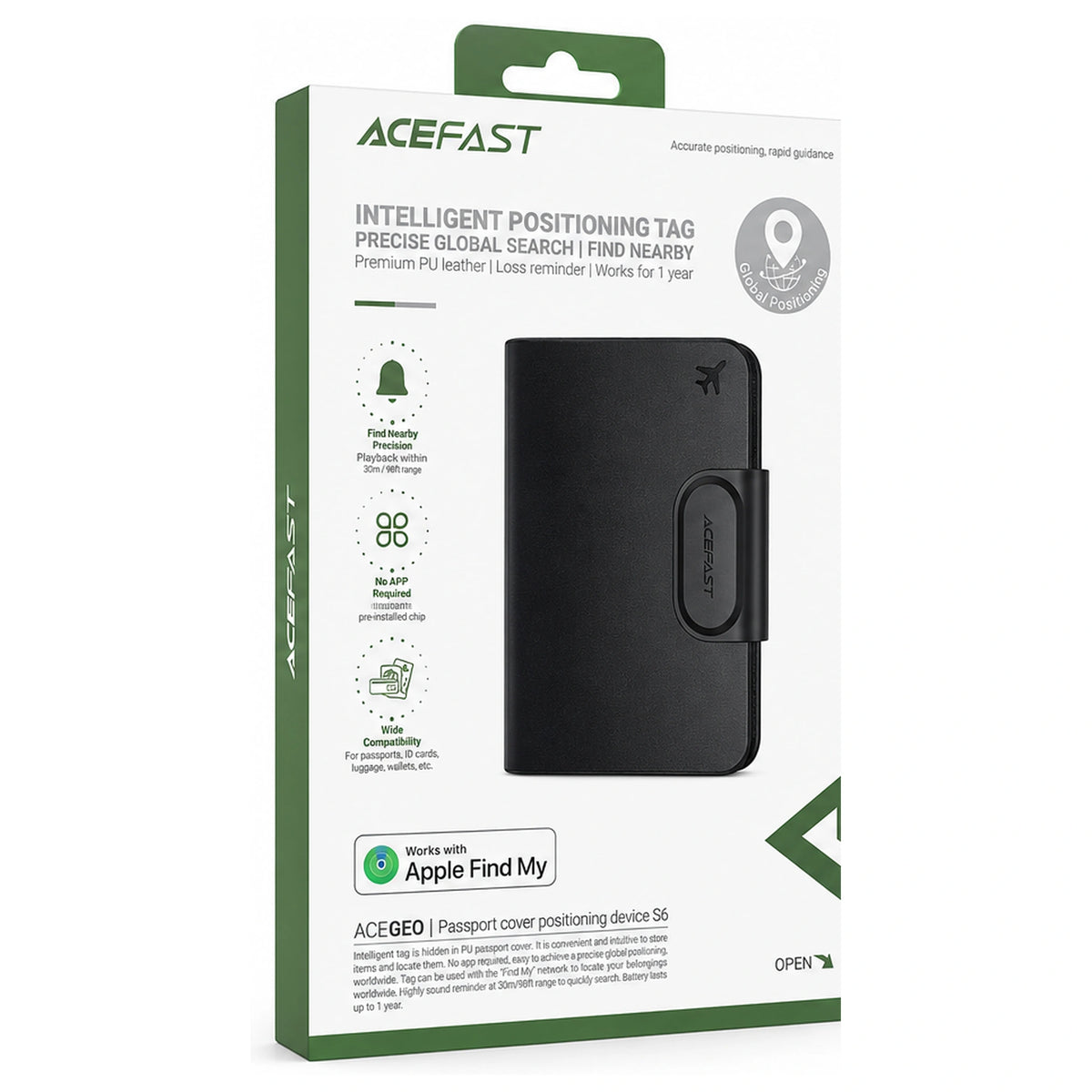 ACEFAST ACEGEO S6 Passport Cover Positioning Tag