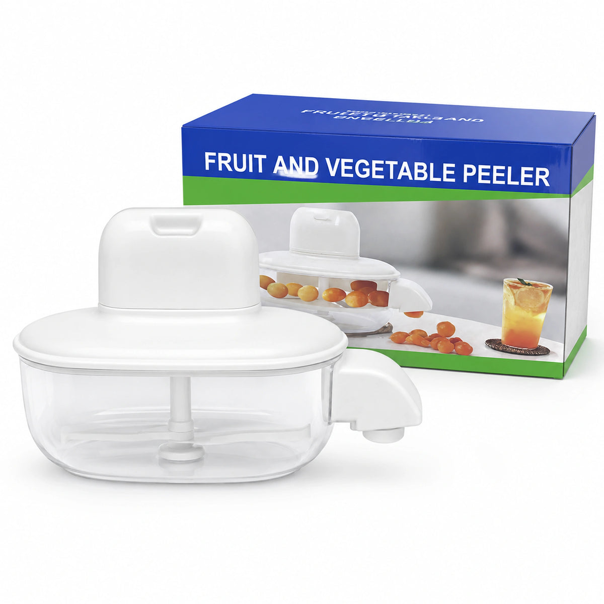 Fruit and Vegetable Manual Peeler with Storage Container