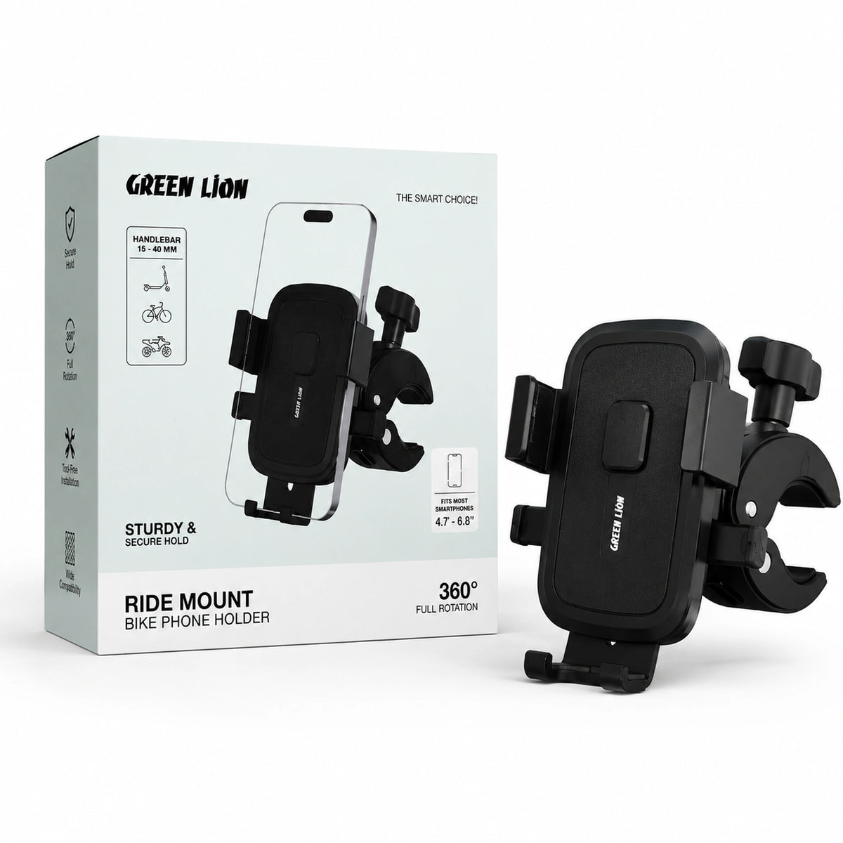 Green Lion Ride Mount Bike Phone Holder