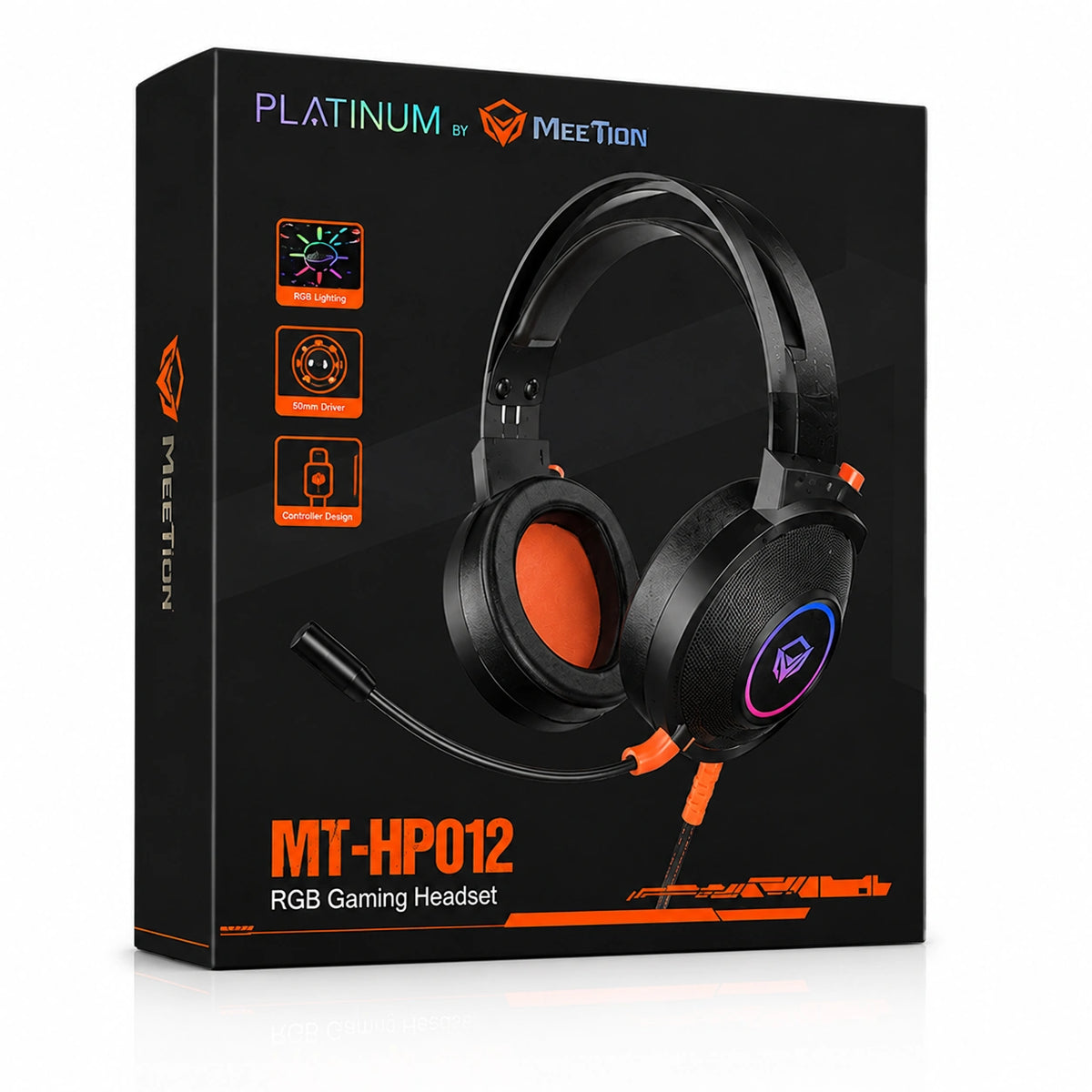 MEETION MT-HP012 RGB Wired Gaming Headset with Noise Cancelling Microphone