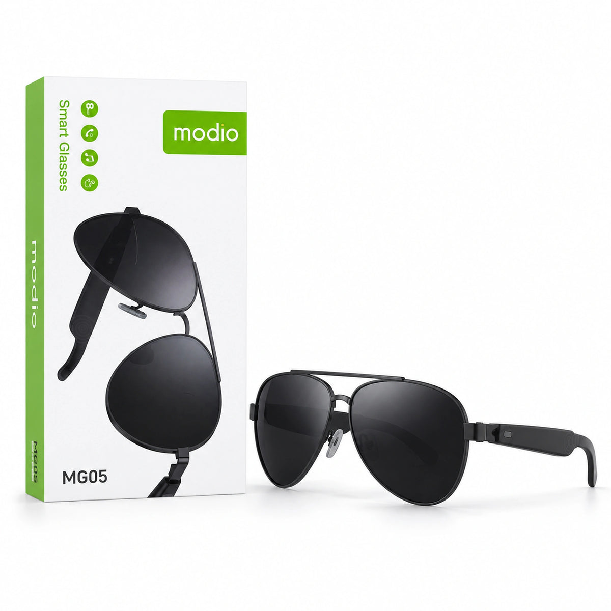 Modio Smart Glasses MG05 Bluetooth Sunglasses