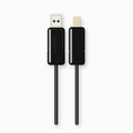Green Lion USB-A to Lightning PVC Cable 1M - Black