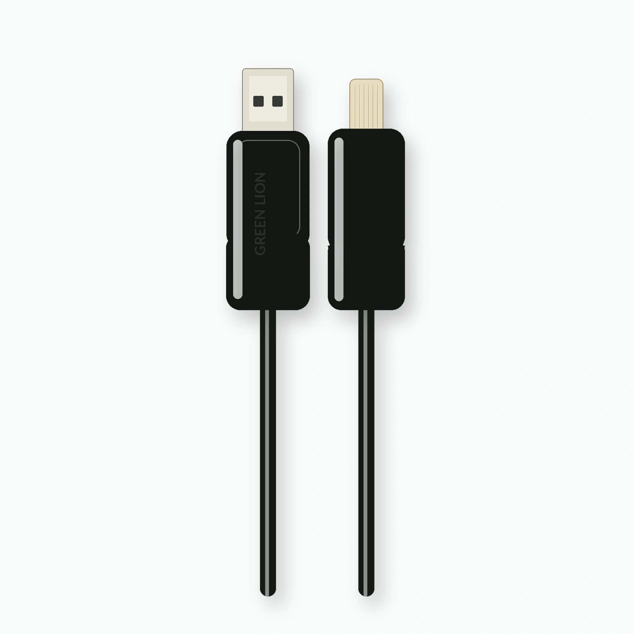 Green Lion USB-A to Lightning PVC Cable 1M - Black