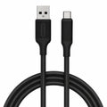 Green Lion USB-A to USB-C PVC Cable 2M - Black