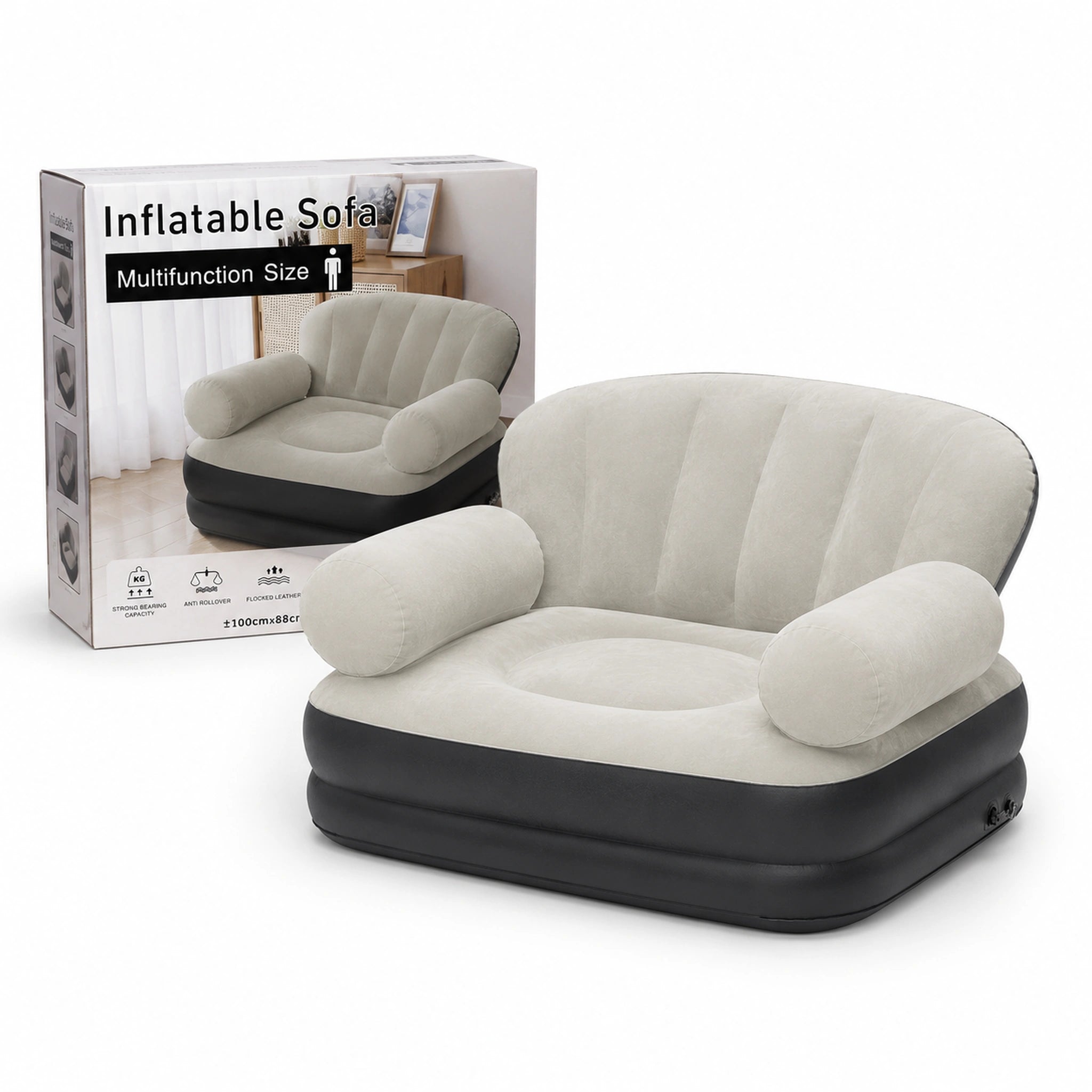 Inflatable Armchair Sofa Multifunction Size