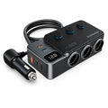 Porodo 120W Car Charger Hub Triple-Port Lighter Socket